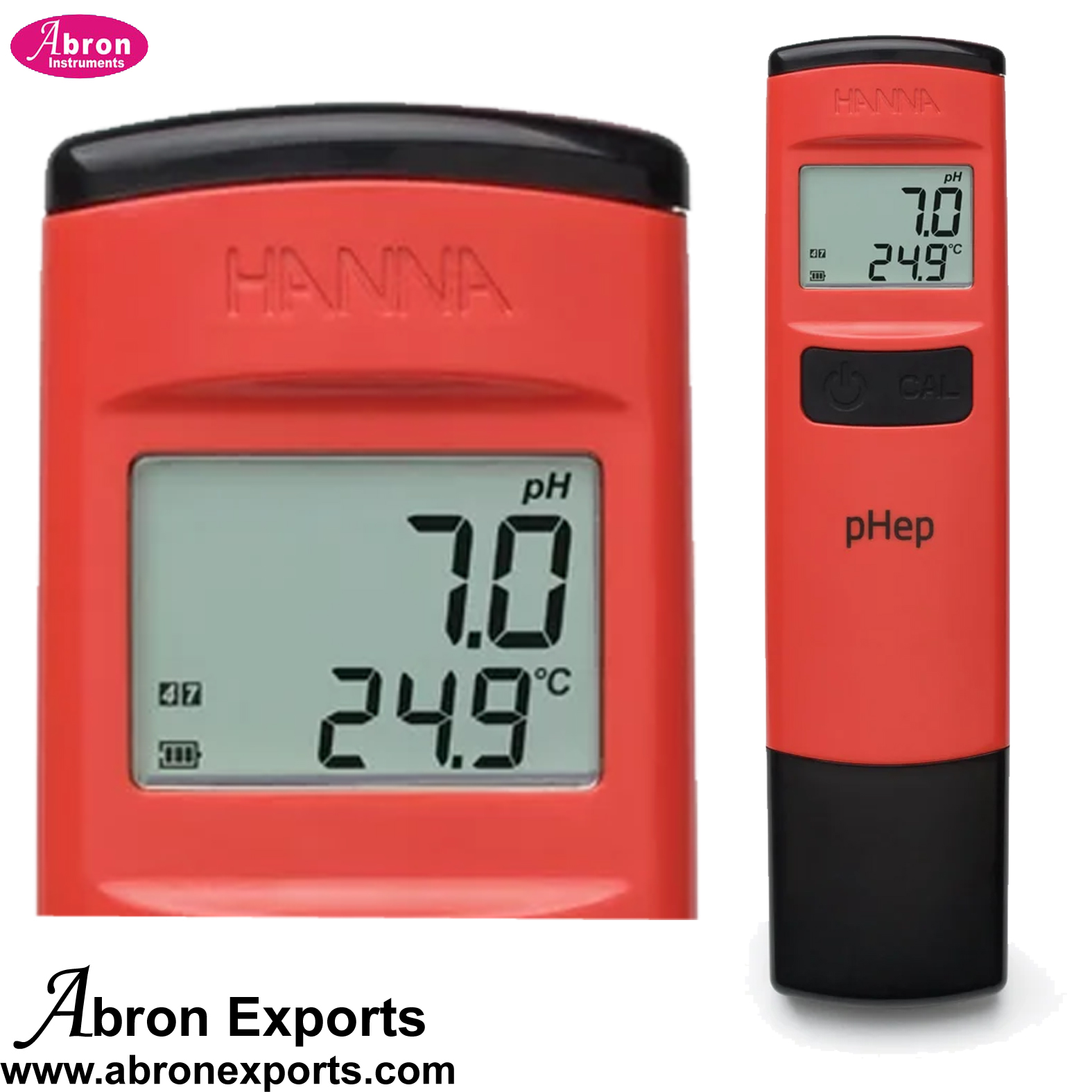 Digital pH Meter LCD ATC Pen 0-14.0pH x0.1pH Builtin Electrode Auto Temperature Dual Display pH Temp Abron AC-307HN 